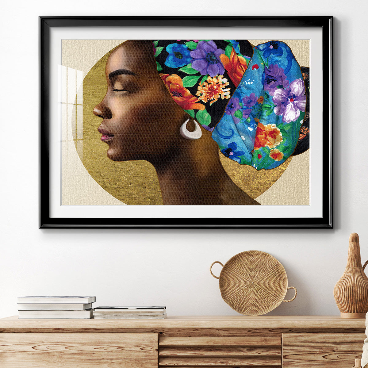 Golden Lady II Premium Framed Print - Ready to Hang