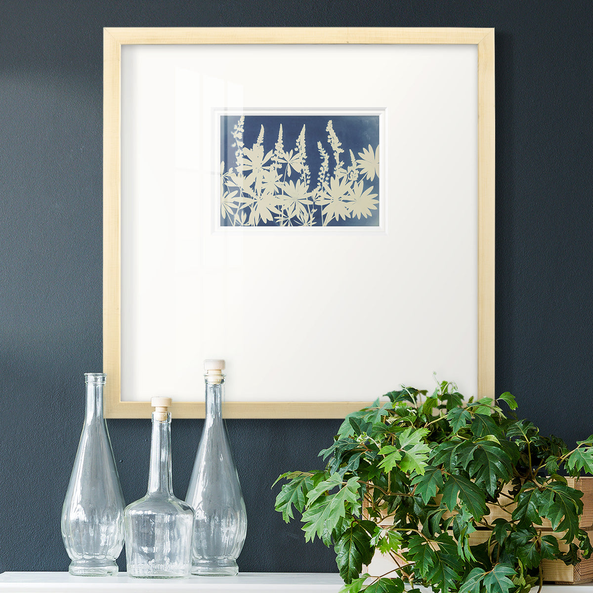 Lovely Lupine Premium Framed Print Double Matboard