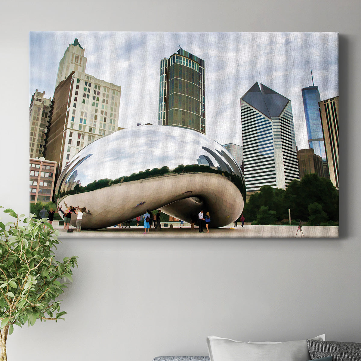 Cloud Gate Chicago - Canvas Art Print