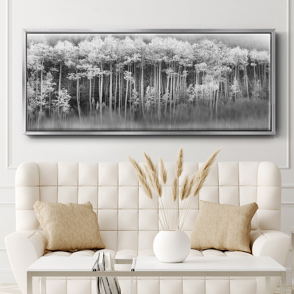 Dreamy Aspen - Floater Framed Canvas Print