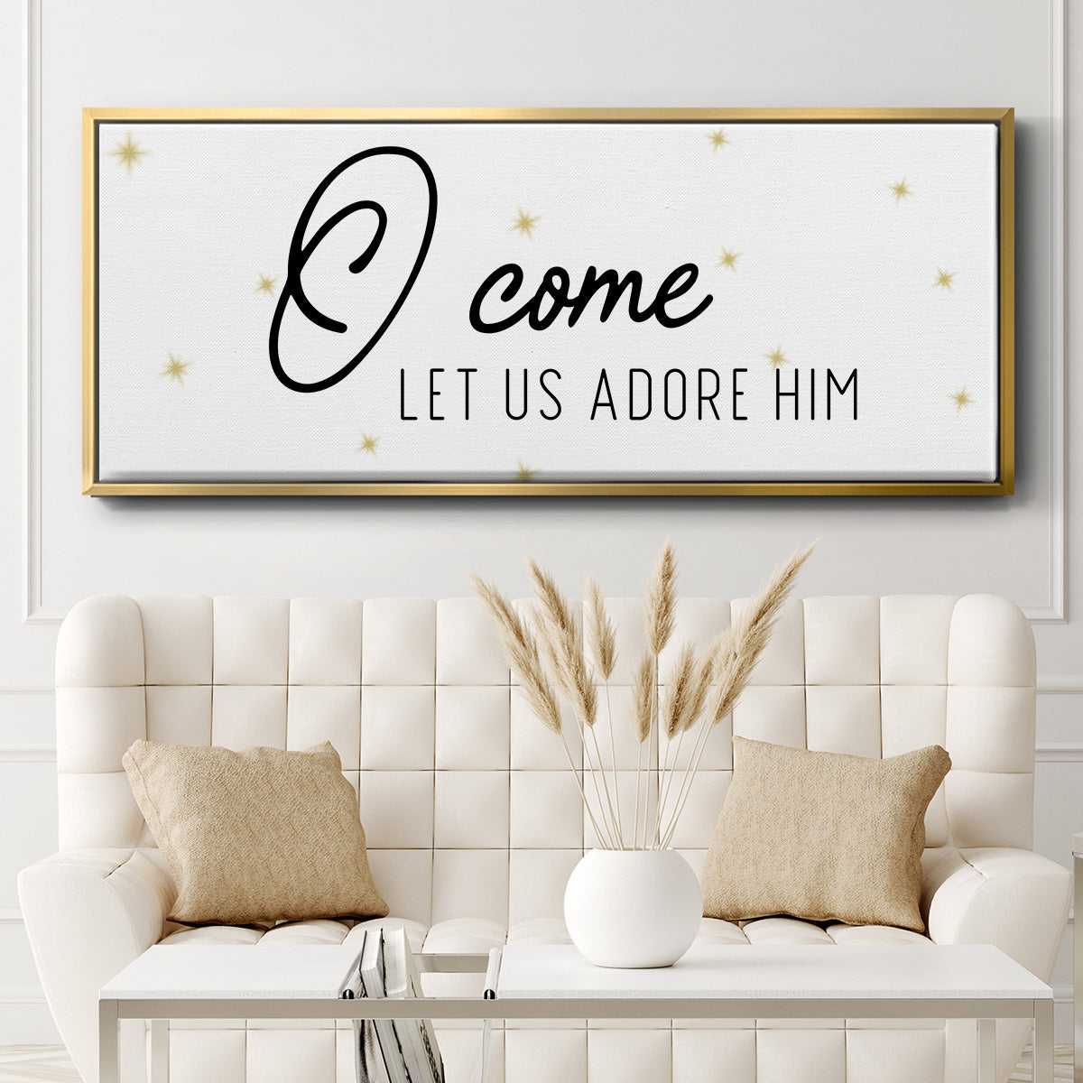 O Come - Floater Framed Canvas Print