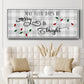 Buffalo Check Merry - Floater Framed Canvas Print