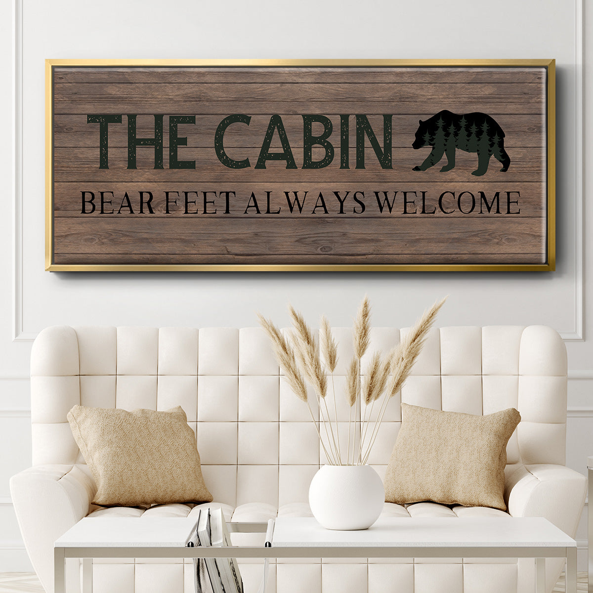 Bear Feet - Floater Framed Canvas Print