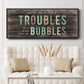 Troubles Bubbles - Floater Framed Canvas Print