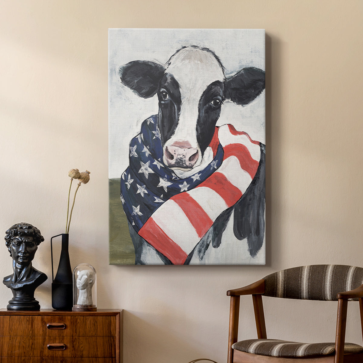 American Cow I - Canvas Art Print