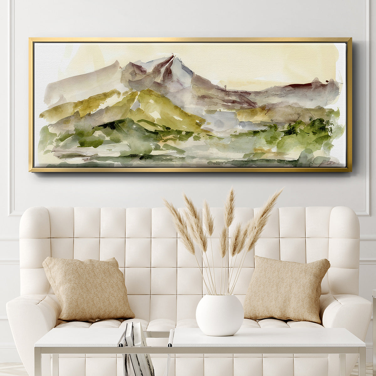 Plum Ridge I - Floater Framed Canvas Print