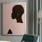 Pink Silhouette I - Modern Framed Canvas Print