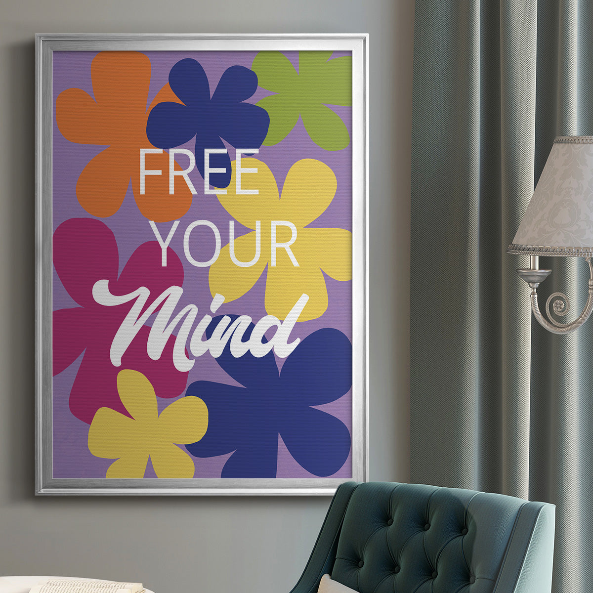Free Your Mind - Modern Framed Canvas Print