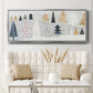 Christmas Chalet Collection D - Floater Framed Canvas Print