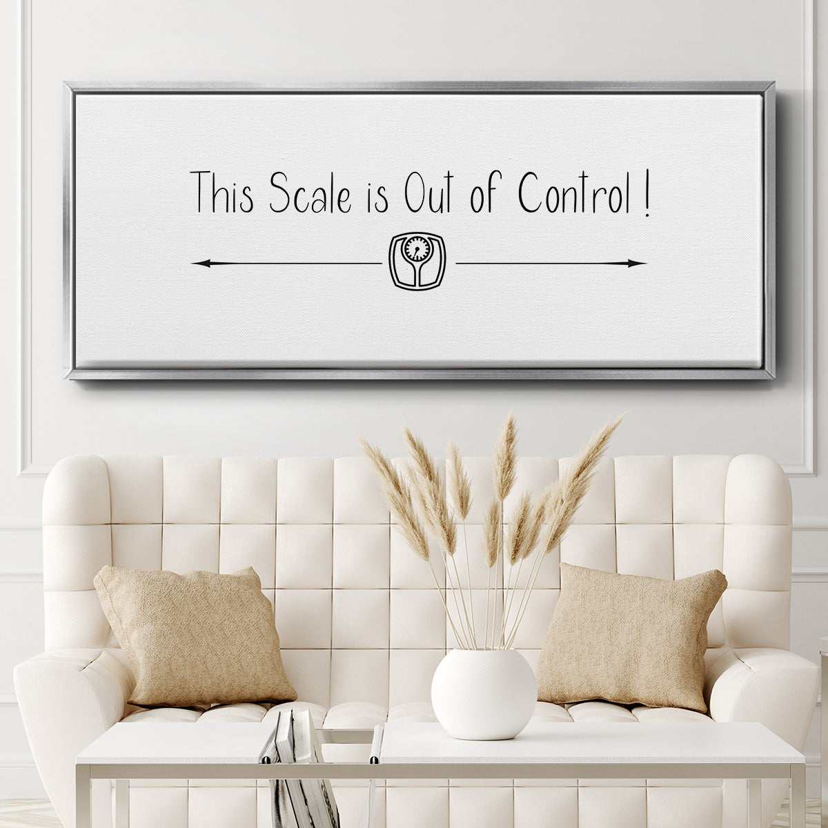 This Scale - Floater Framed Canvas Print