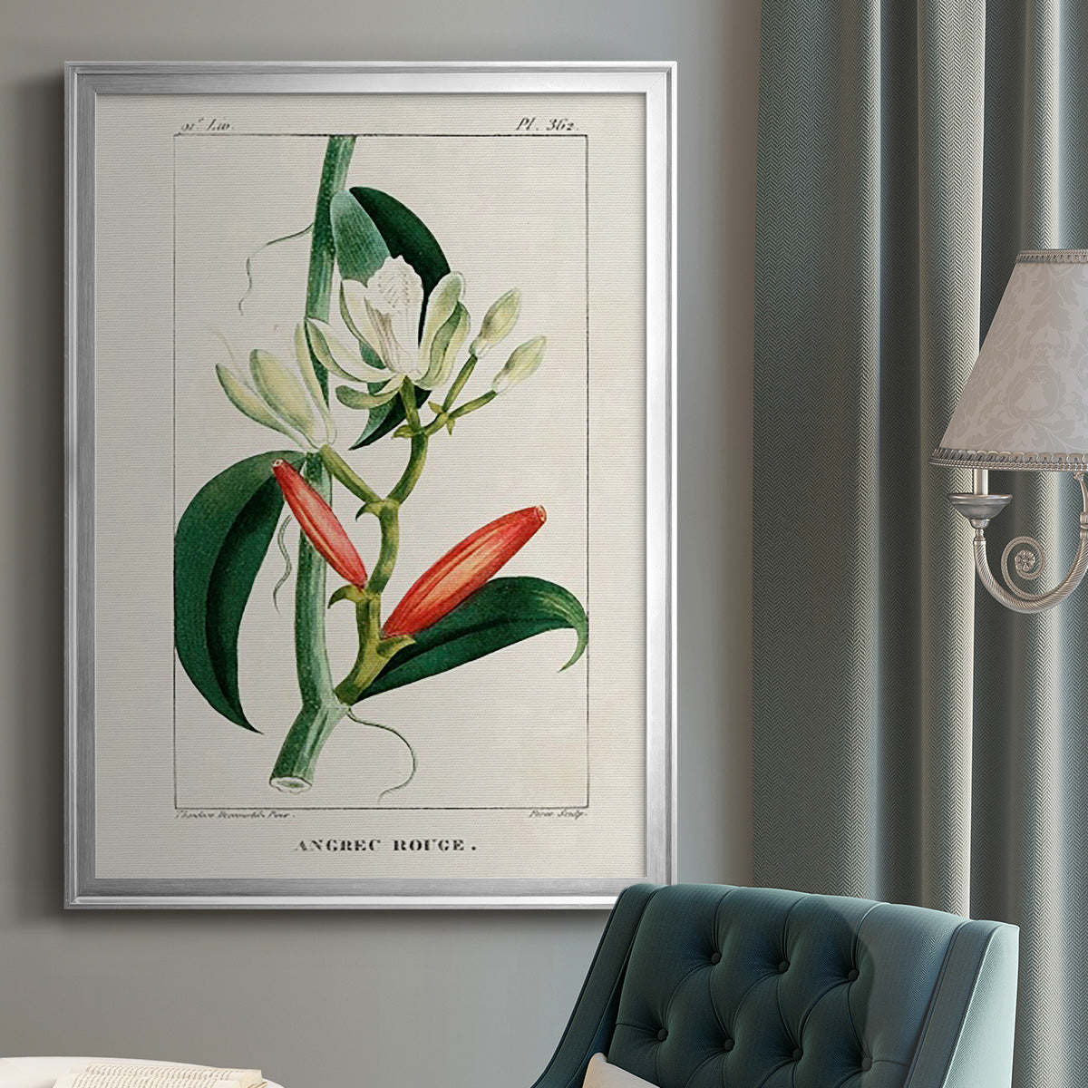 Turpin Tropical Botanicals IX - Modern Framed Canvas Print