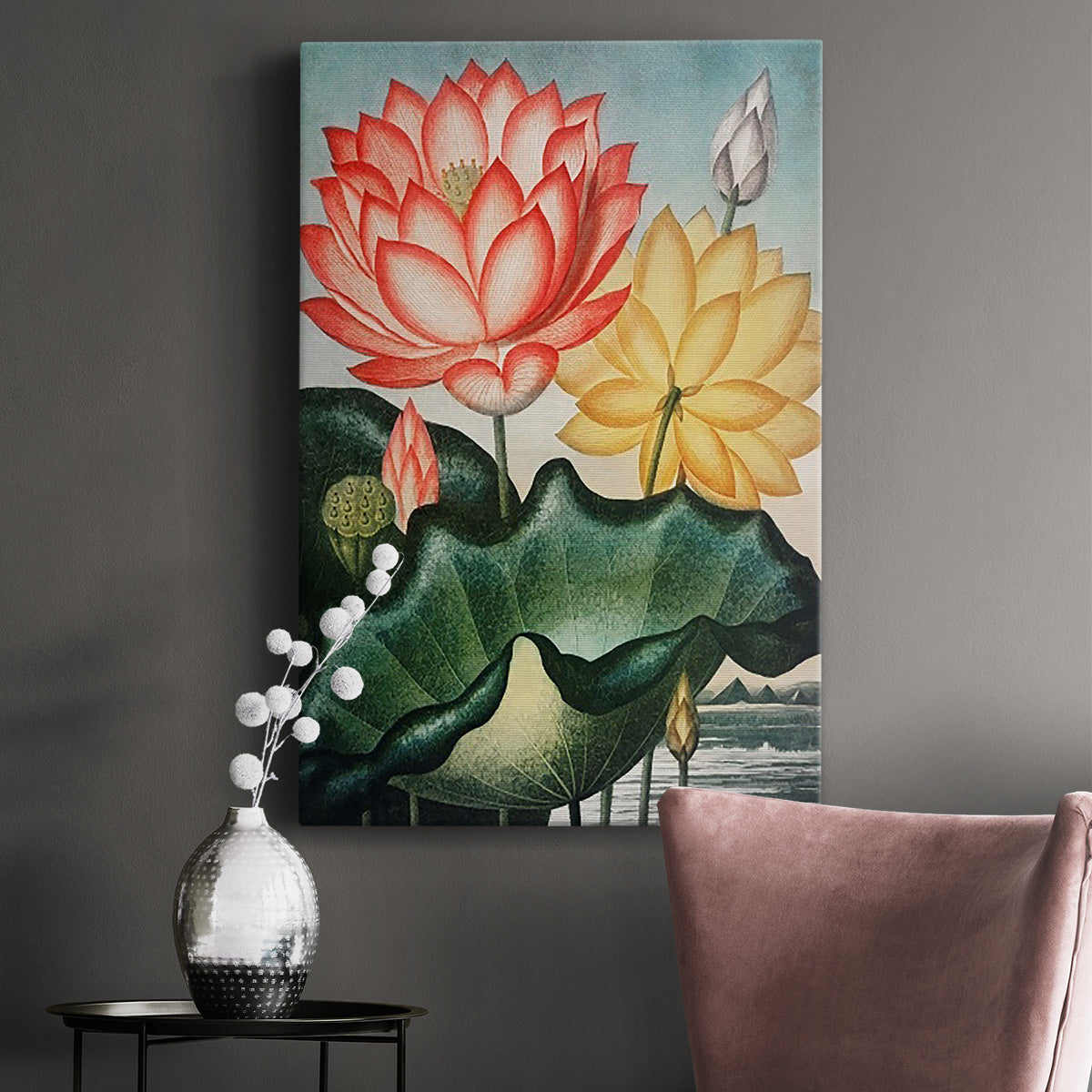 Temple of Flora V - Canvas Art Print