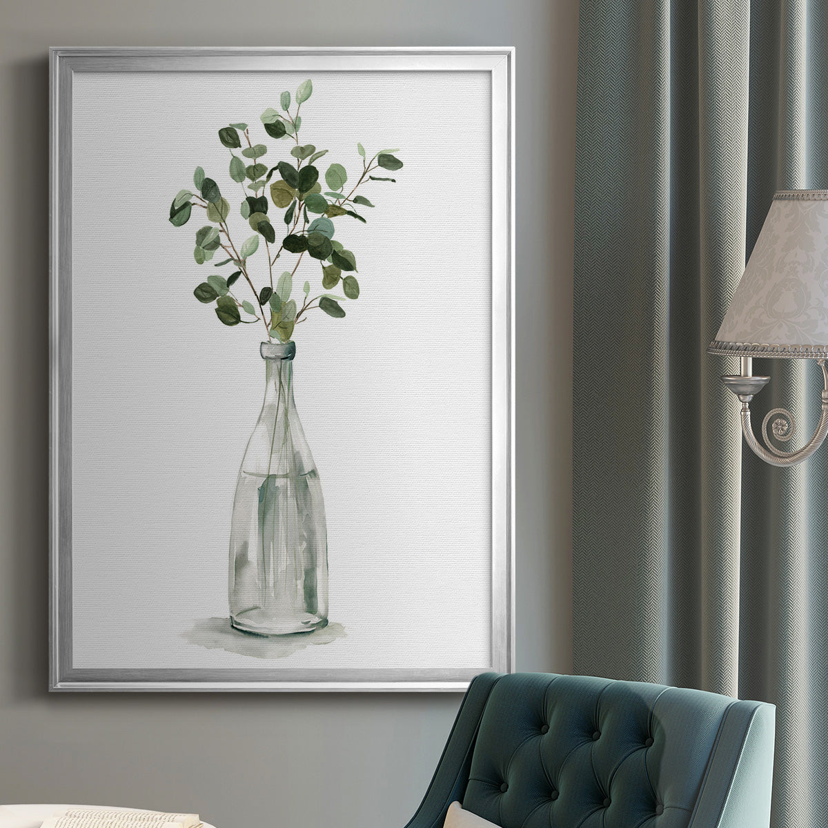 Botanical Arrangement I - Modern Framed Canvas Print