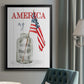 America My Home Sweet Home - Modern Framed Canvas Print