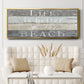 Life Better Beach - Floater Framed Canvas Print
