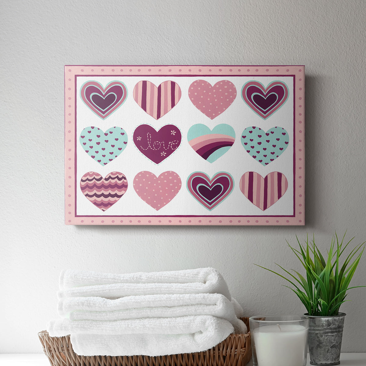 Sweet Valentine Collection A - Canvas Art Print