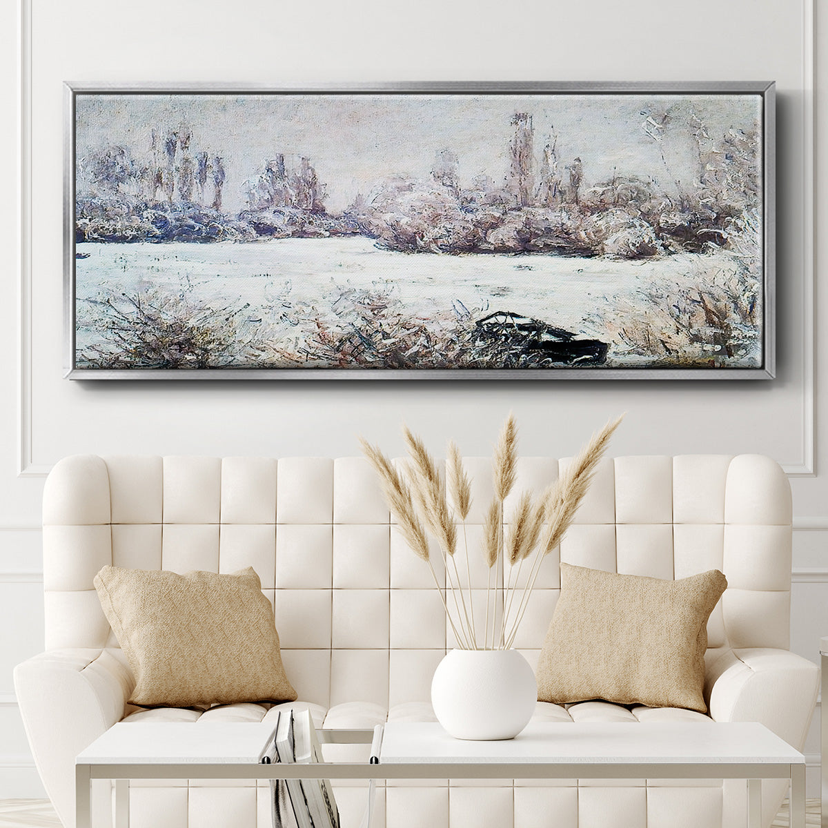 The Frost, 1880 - Floater Framed Canvas Print
