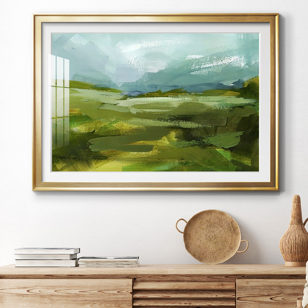 Emerald View II Premium Framed Print - Ready to Hang