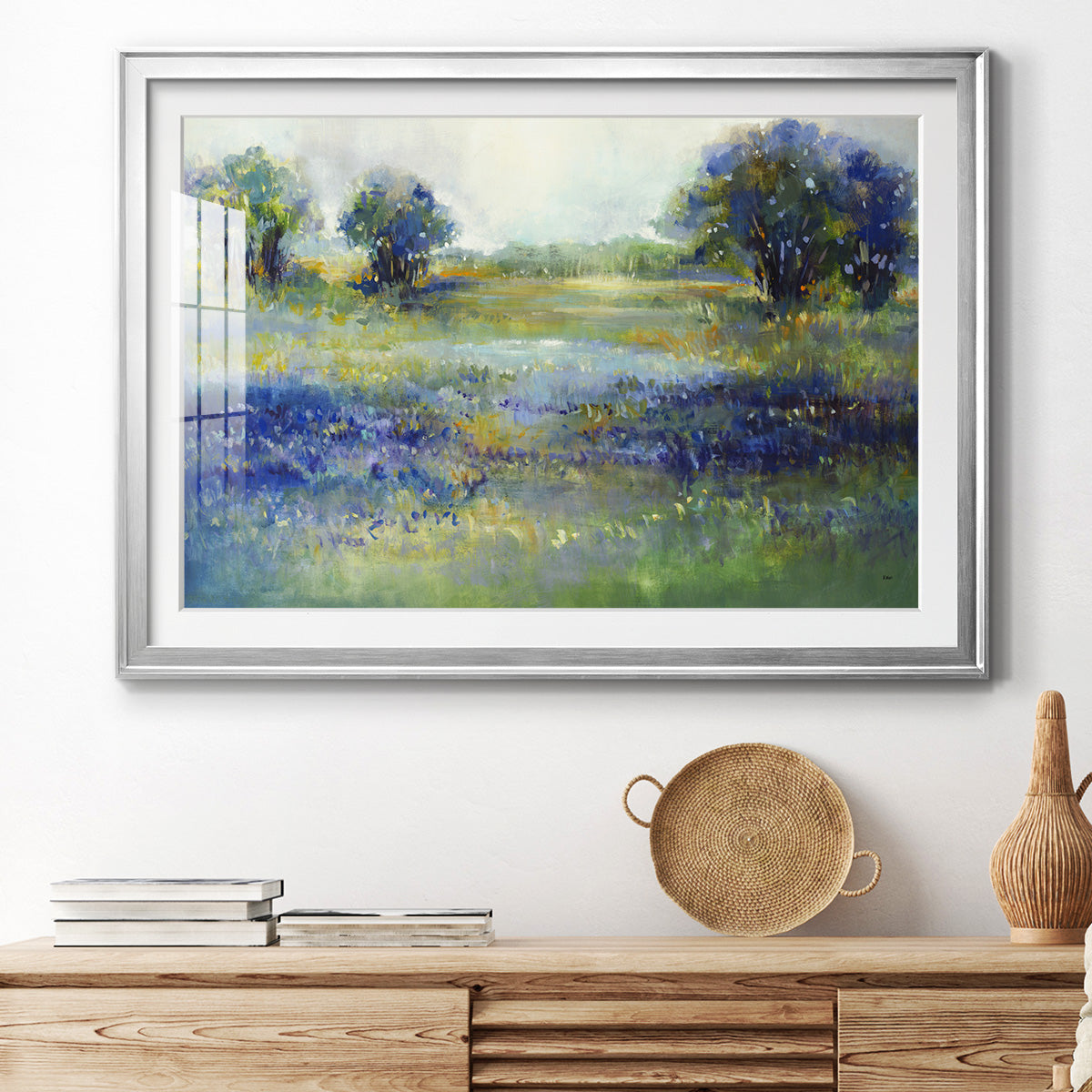 Wildflower View - Modern Framed Art Print