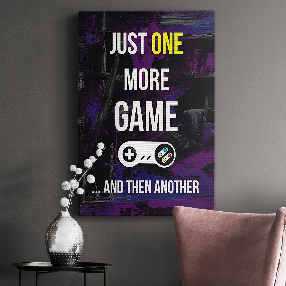 Gamer at Play II Premium Gallery Wrapped Canvas - Ready to Hang