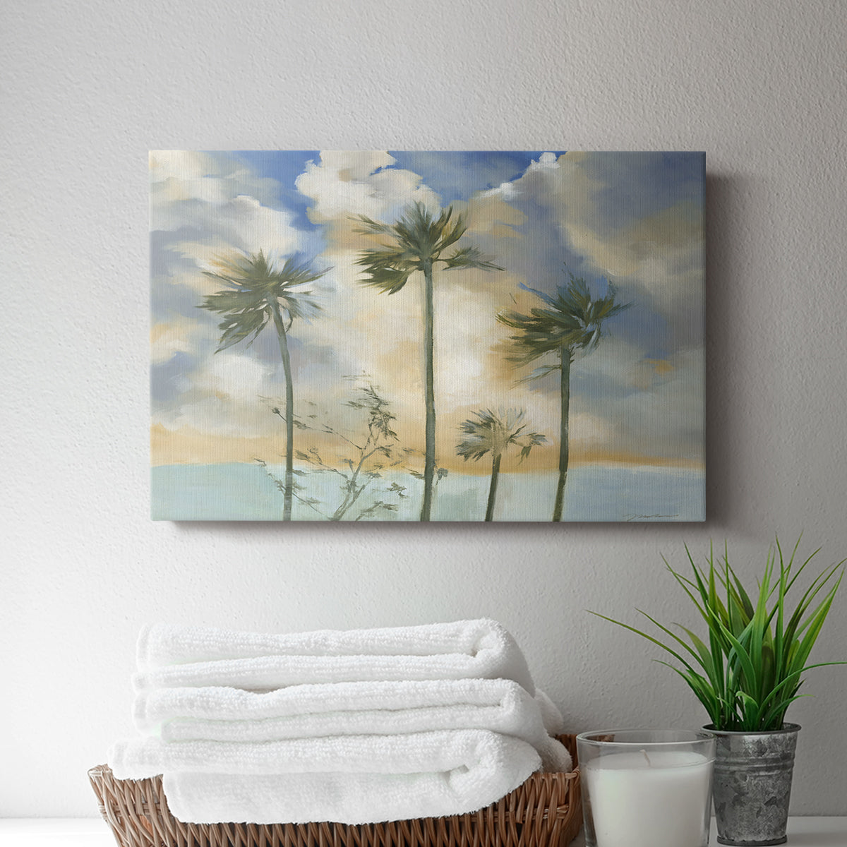 Palms in the Wind - Canvas Art Print