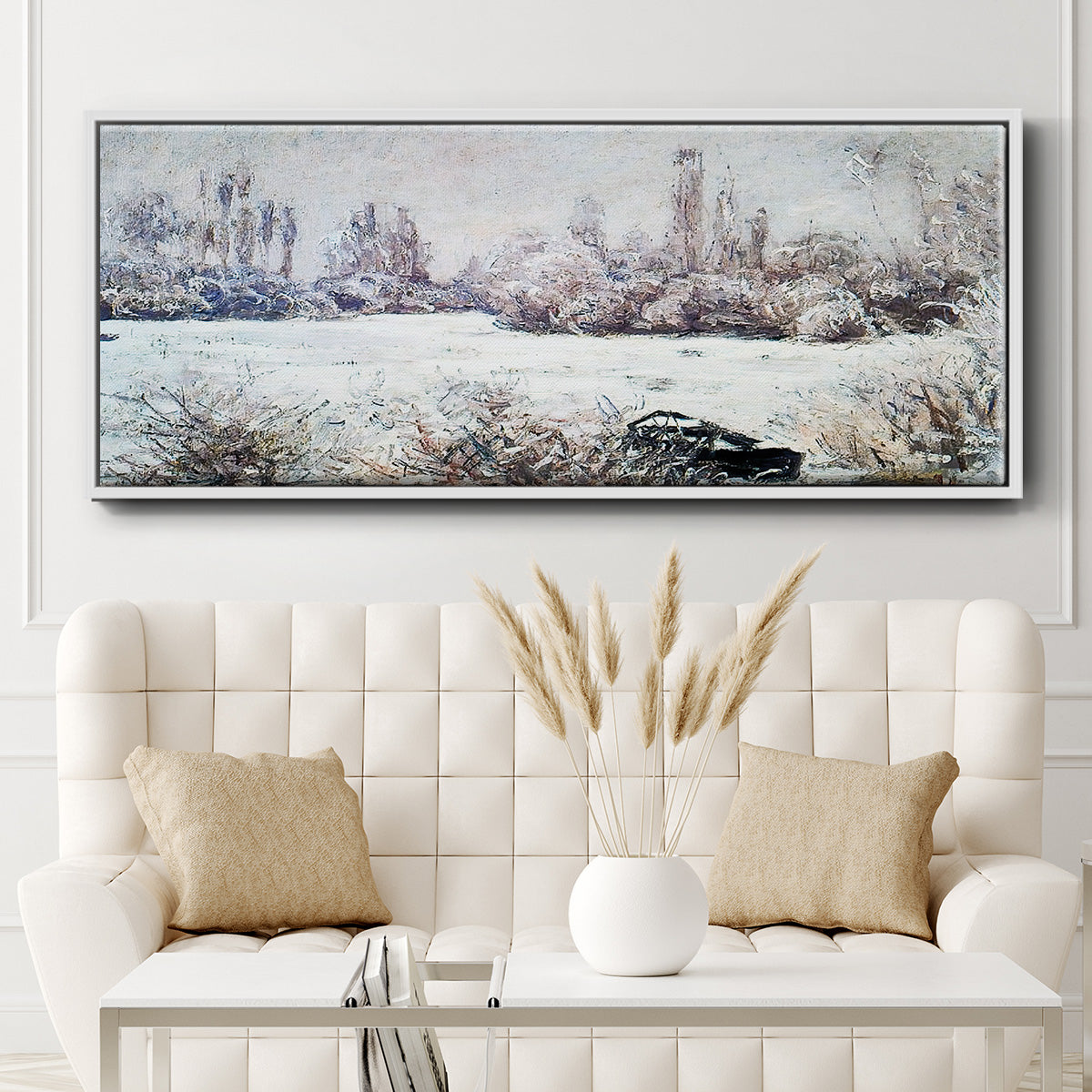 The Frost, 1880 - Floater Framed Canvas Print