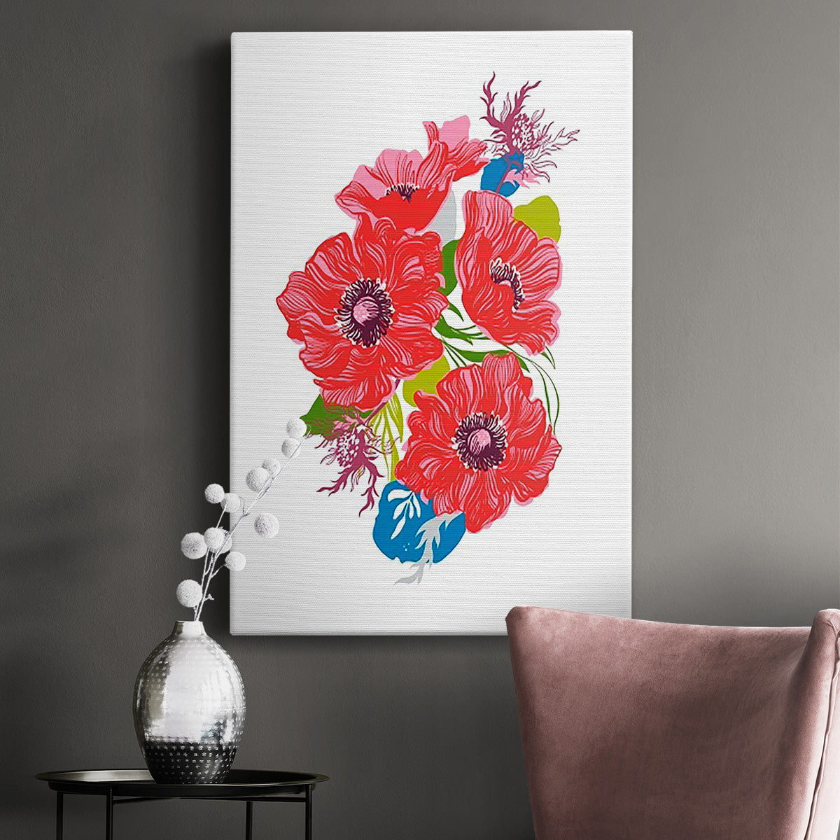 Brilliant Poppies I - Canvas Art Print