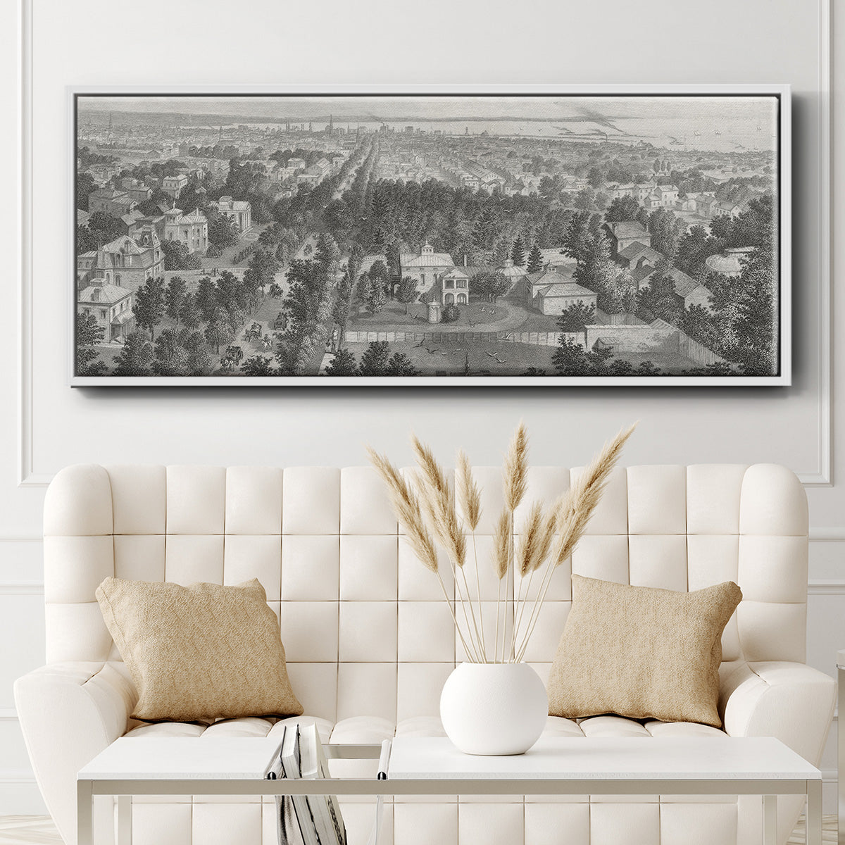 City of Buffalo - Floater Framed Canvas Print