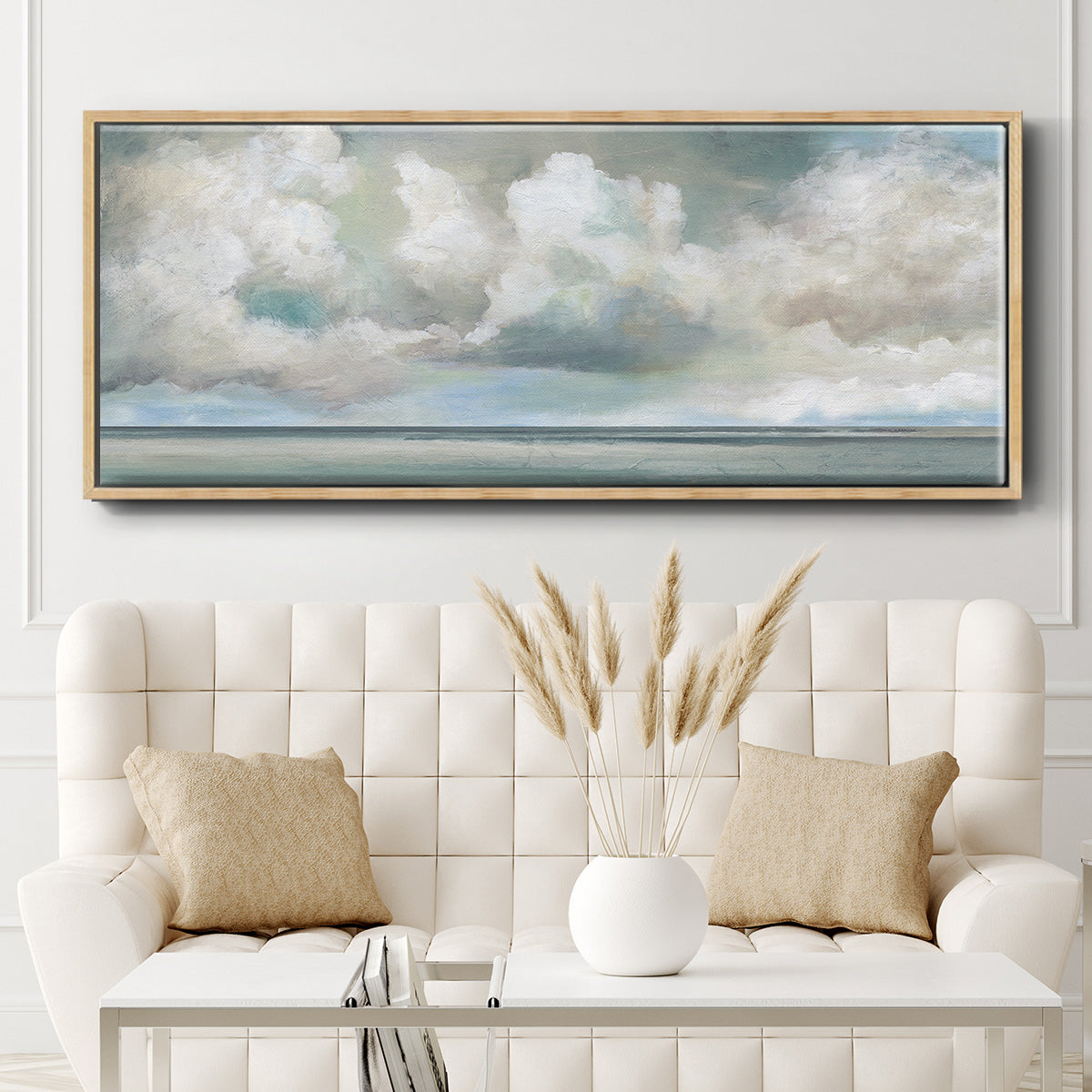 Cloudscape Vista I - Floater Framed Canvas Print