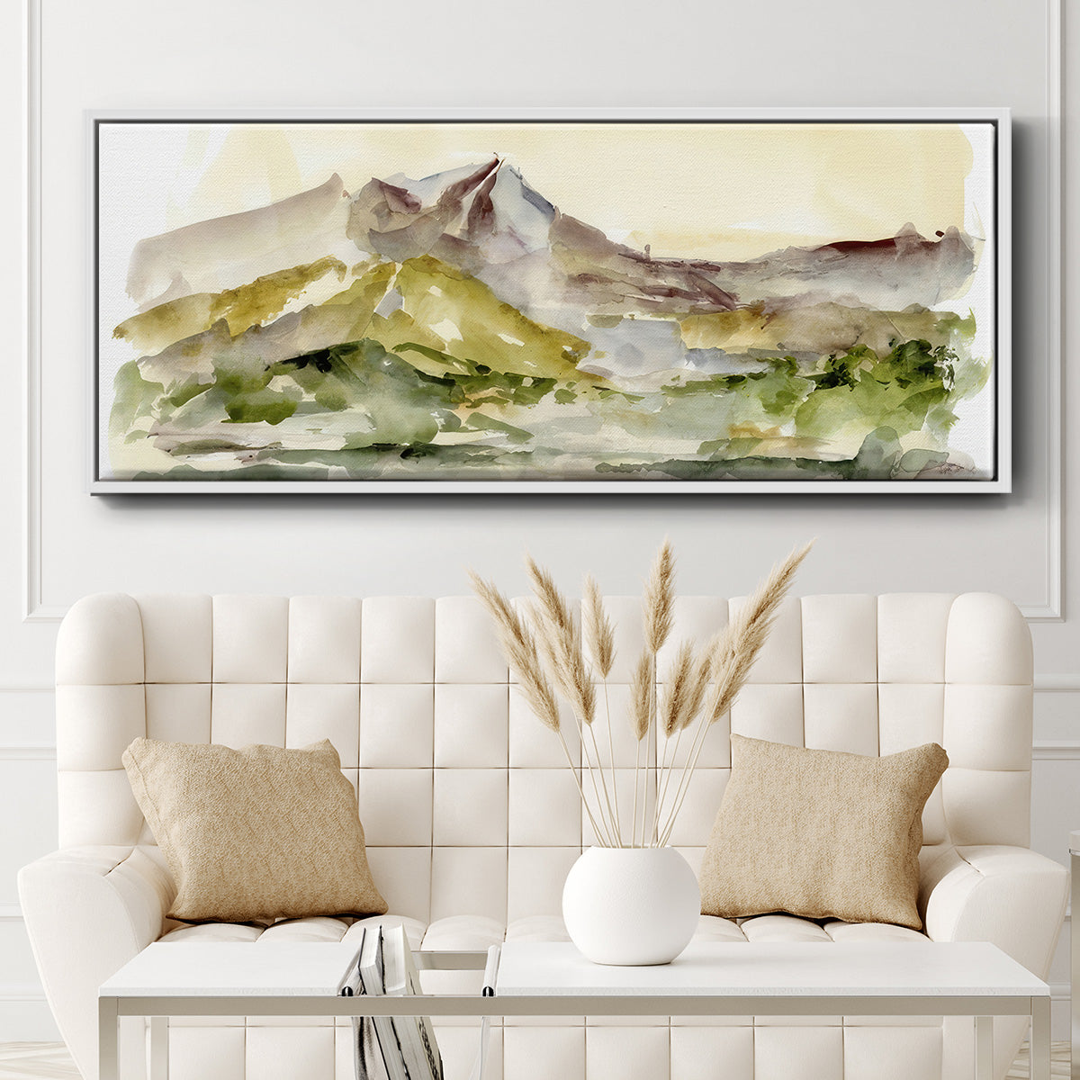 Plum Ridge I - Floater Framed Canvas Print