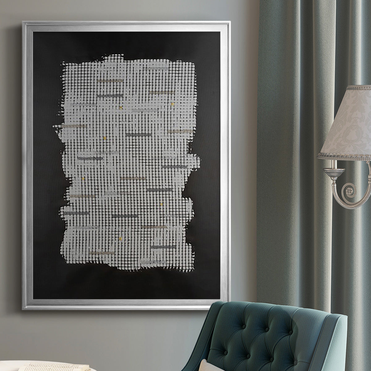 Bits & Bytes I - Modern Framed Canvas Print