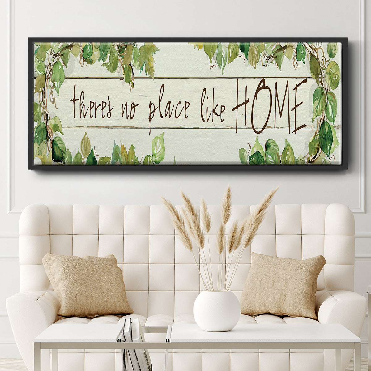 No Place Like Home - Floater Framed Canvas Print
