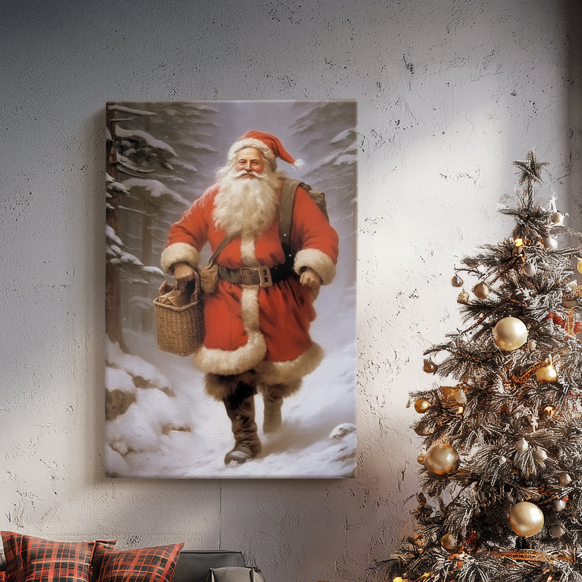 Warm Scarlet Serenade of Lantern - Canvas Art Print