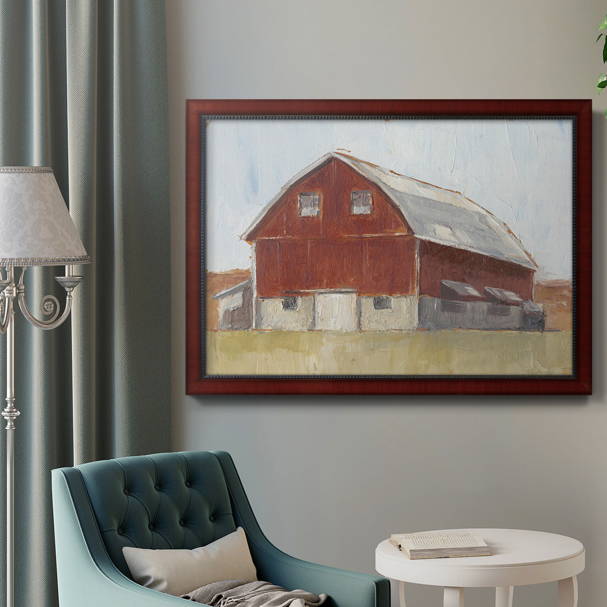 Rustic Red Barn II Premium Framed Canvas- Ready to Hang