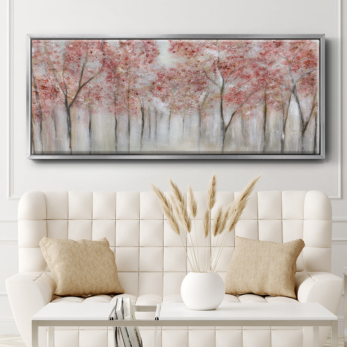 Blushing Spring - Floater Framed Canvas Print