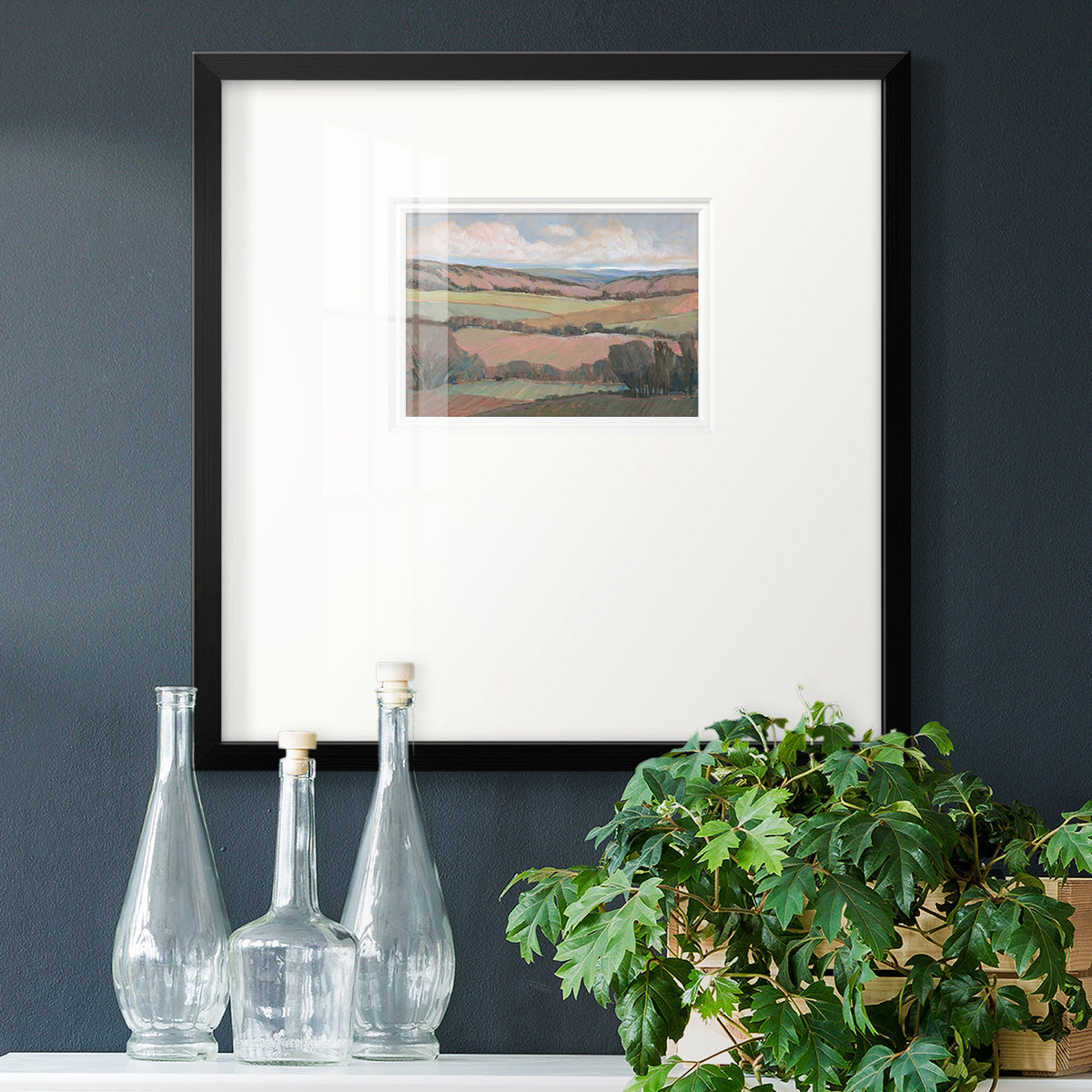 Hilly Countryside II Premium Framed Print Double Matboard