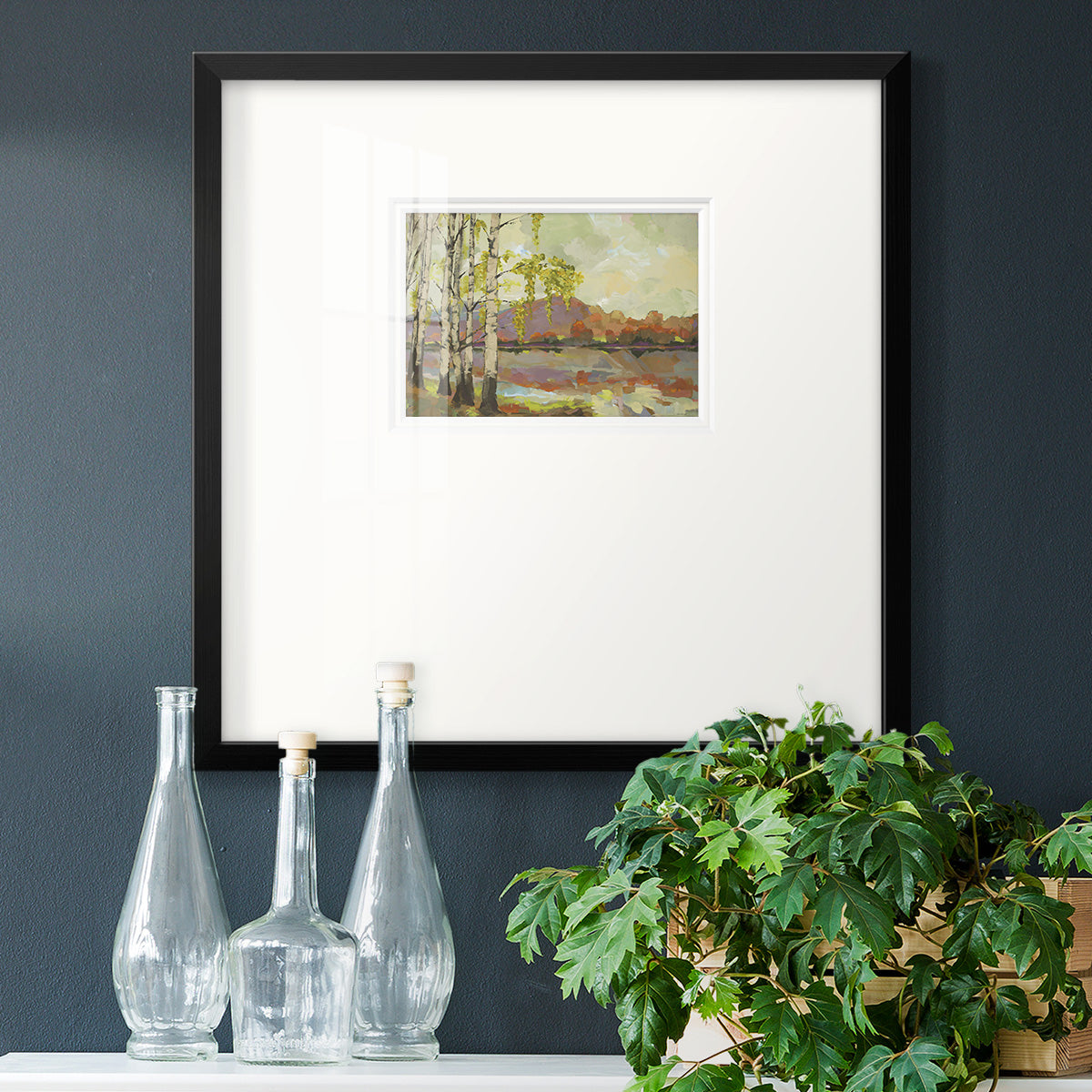 Birch Stand- Premium Framed Print Double Matboard