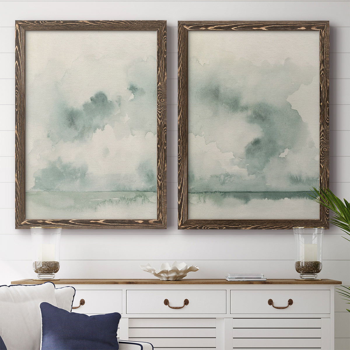 Ocean Impression I - Premium Framed Canvas 2 Piece Set - Ready to Hang