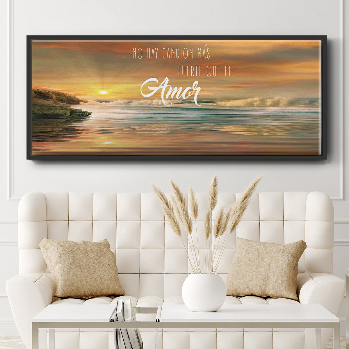 Amor - Floater Framed Canvas Print