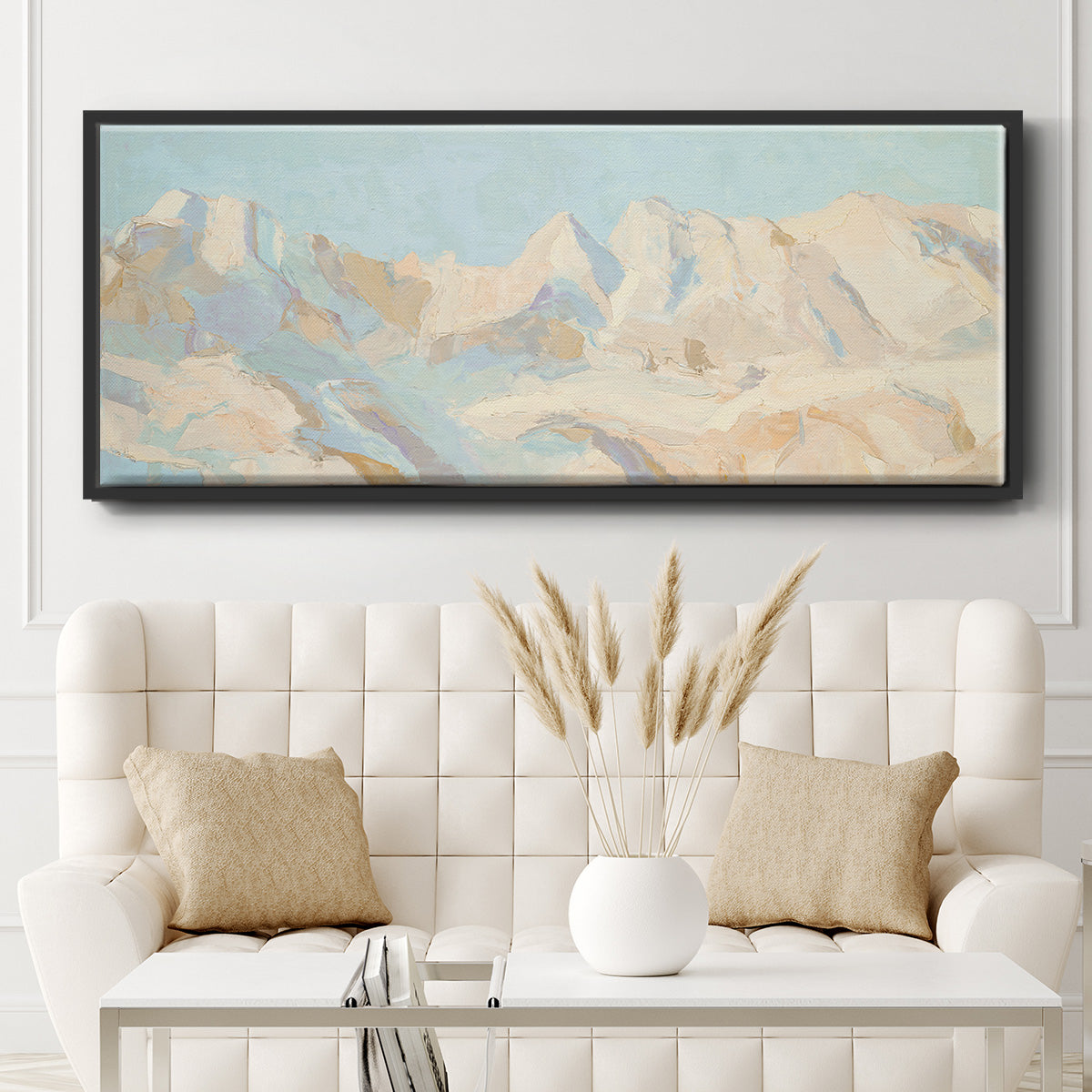 Mountain Scape - Floater Framed Canvas Print