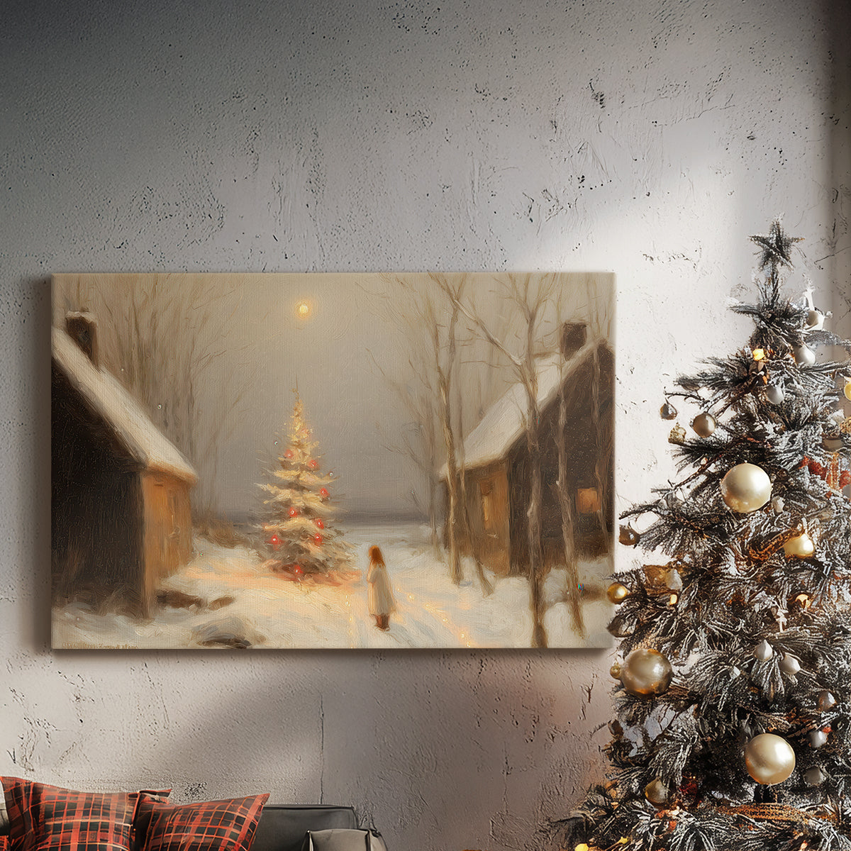 Amber Promise of Cottage - Canvas Art Print