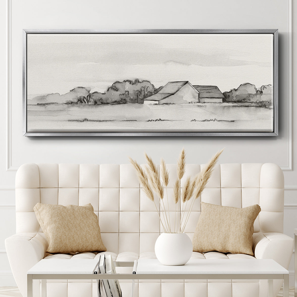 Wyeth Barn II - Floater Framed Canvas Print