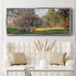 The Park - Floater Framed Canvas Print