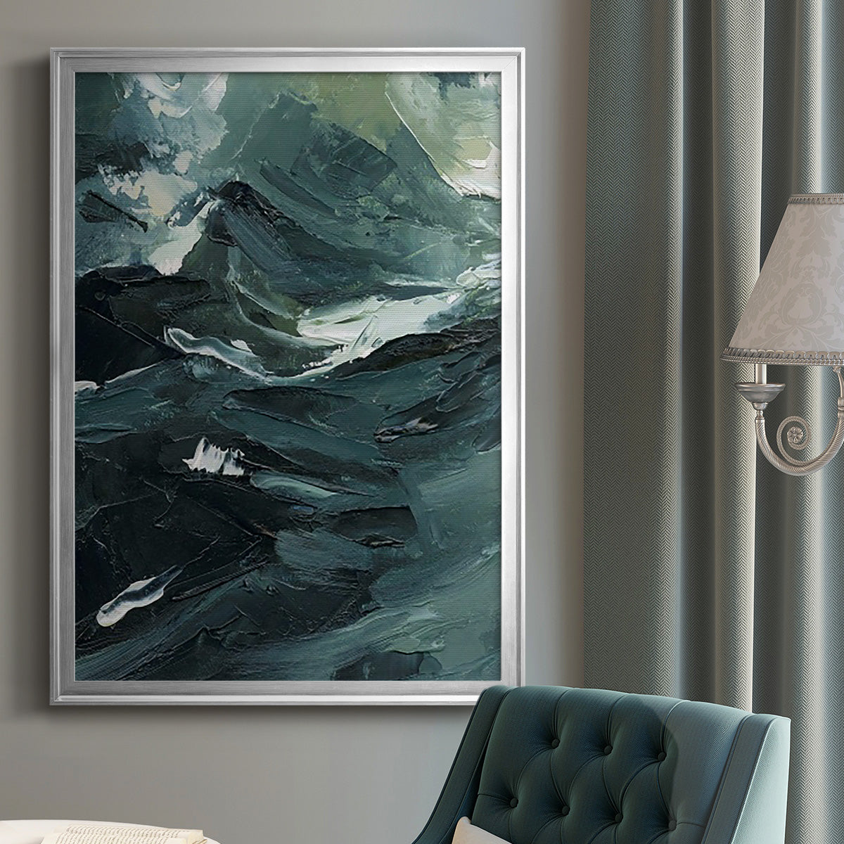 Lost in the Sea I - Modern Framed Canvas Print