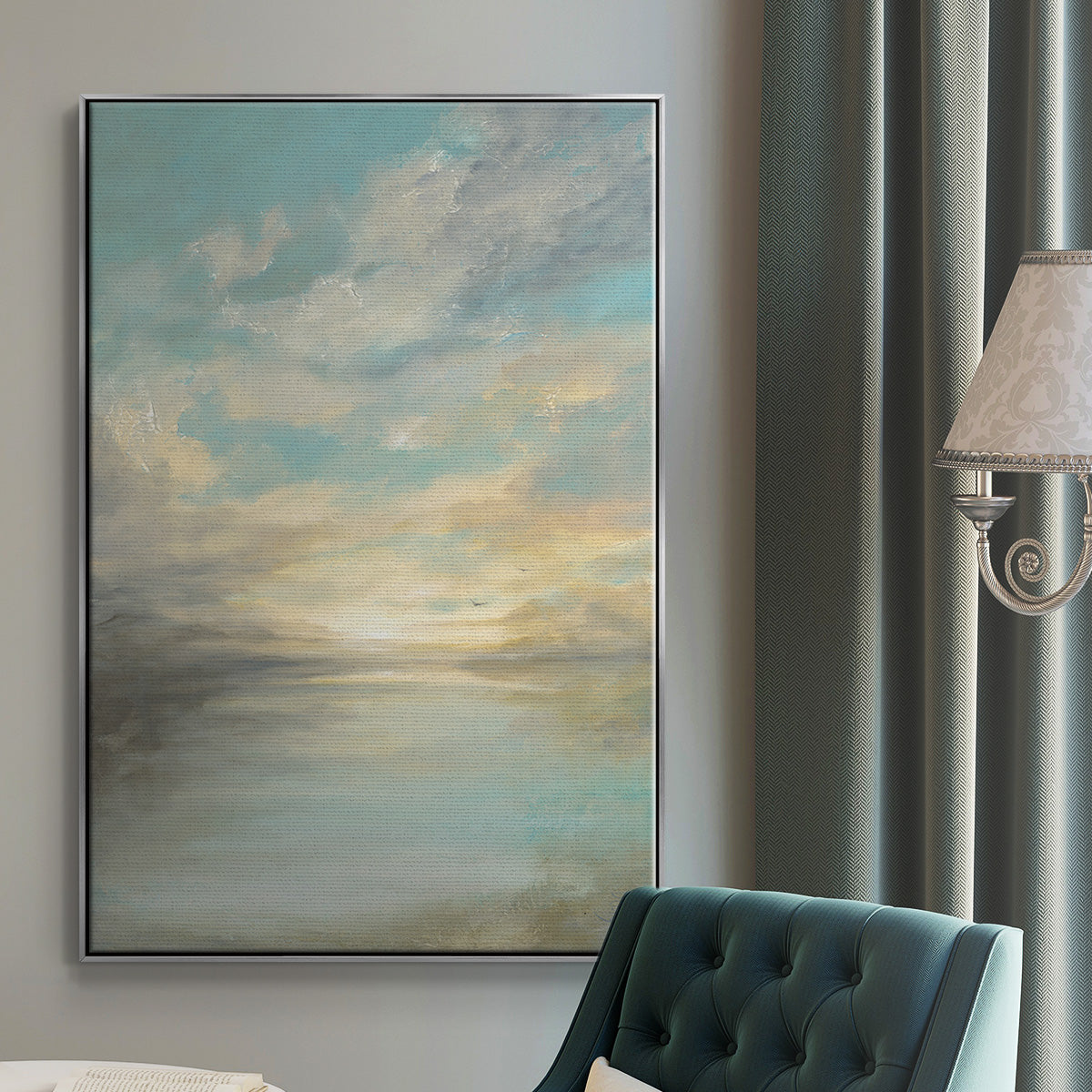 Morning Glory - Floater Framed Canvas Print