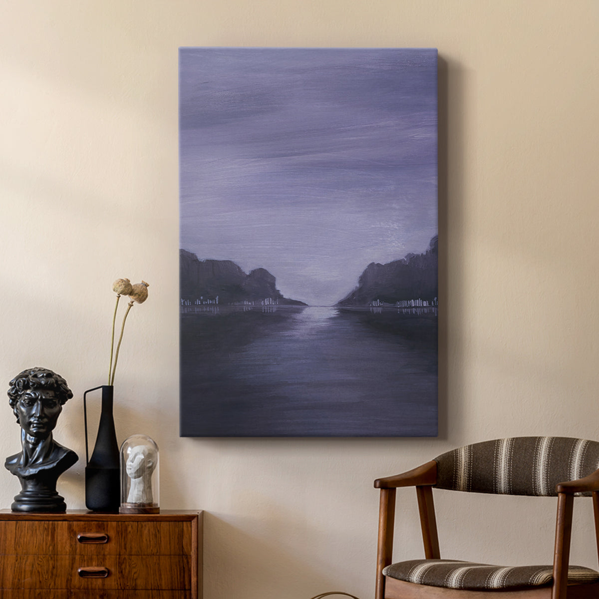 Amethyst Moonlight I - Canvas Art Print