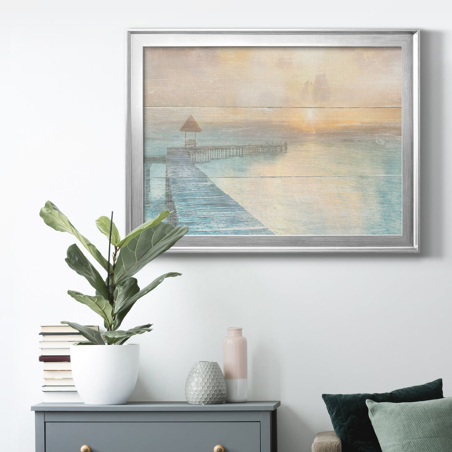 Gather at the Beach Premium Classic Framed Canvas - Ready to Hang