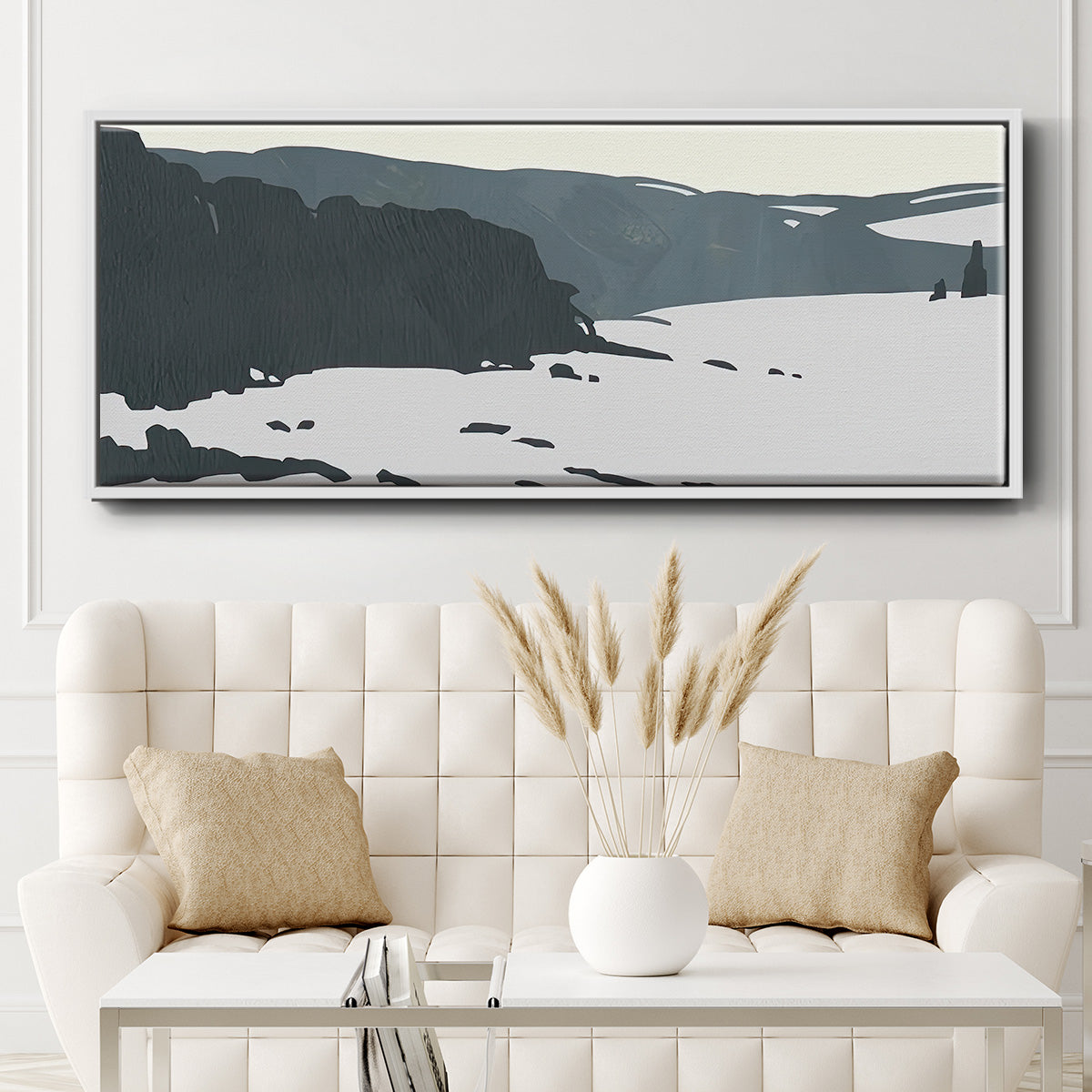 Cutter Island I - Floater Framed Canvas Print