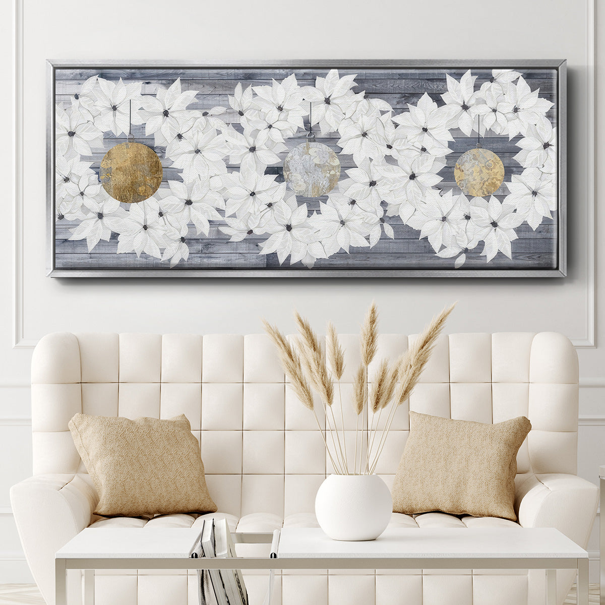Sophisticated Christmas Collection H - Floater Framed Canvas Print