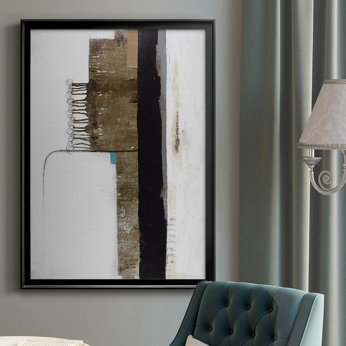 Unexpected Growth - Modern Framed Canvas Print